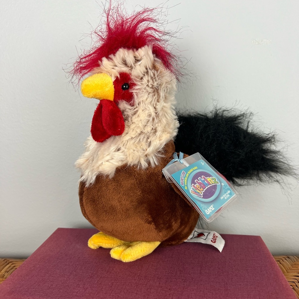 Webkinz Rockabilly Rooster With Sealed Code